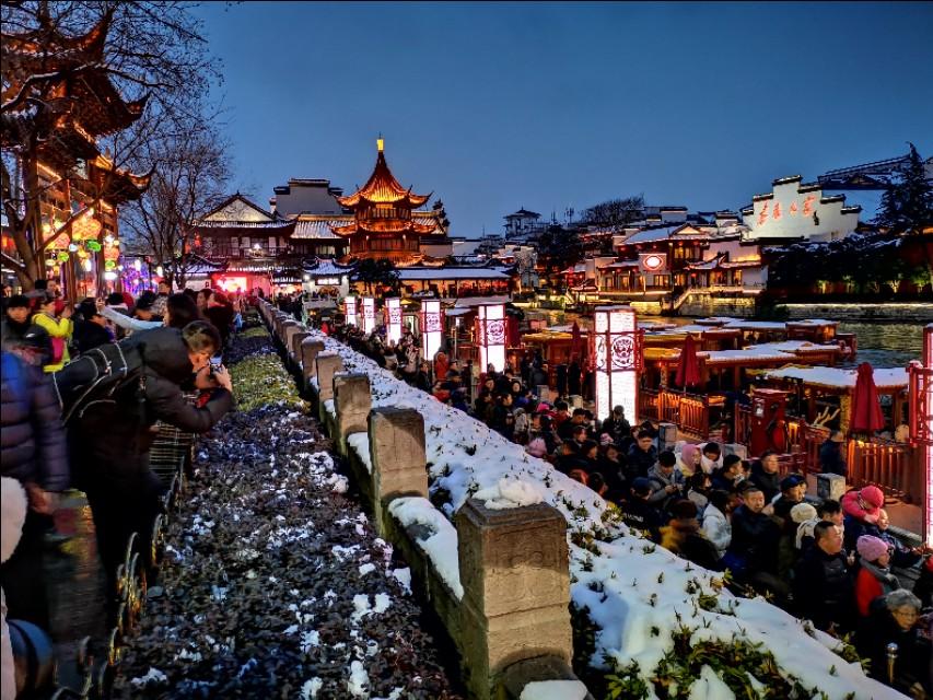 探索南京魅力之夜，夫子庙夜景的最新图片