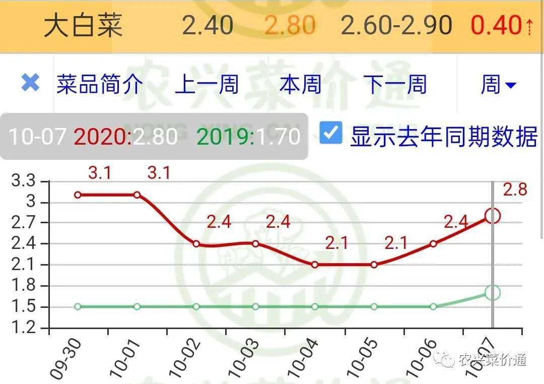 超市白菜价格最新动态分析